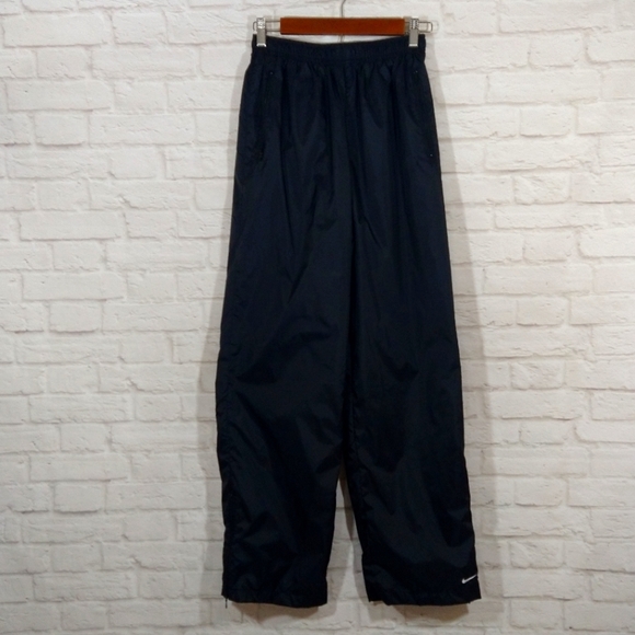 Nike Pants - W Vintage VTG Nike Unisex Men's Women's Black Leg Zip Windbreaker Pants Size S
